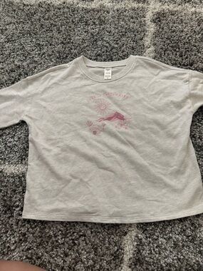 OshKosh B'gosh Cream Tee with Pink Mountain Graphic